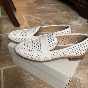 Franco Sarto White Loafers